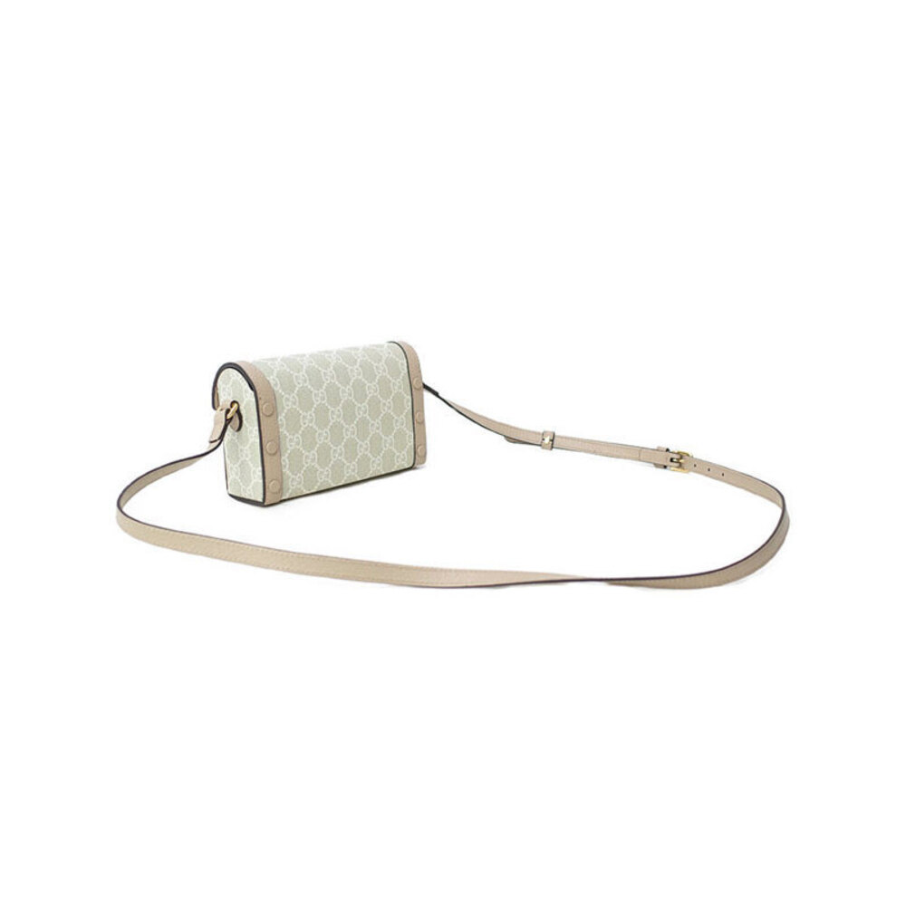 Gucci GG canvas Horsebit 1955 white Bag beige Supreme